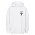 BALKAN HERITAGE Wolf Hoodie in Weiß mit kleinem Wolf-Brustprint links