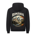 ROMÂNIA Heritage Oversized Hoodie in Schwarz – Premium Rumänien Streetwear von CAPRANOIRLAB